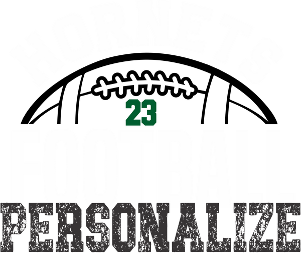Hornets Football with Number