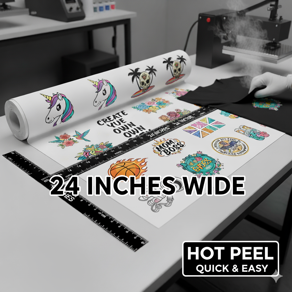 24” Hot Peel DTF Gang Sheet – Red Cedar Transfers