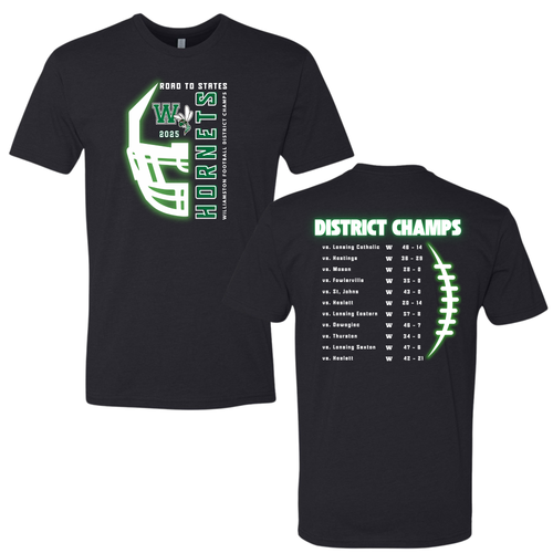 Williamston District Champs Football T-Shirt